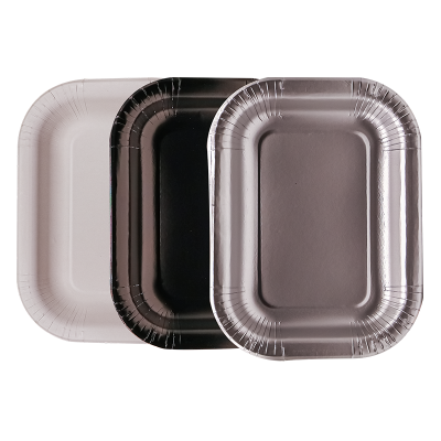 Disposable paper snack tray